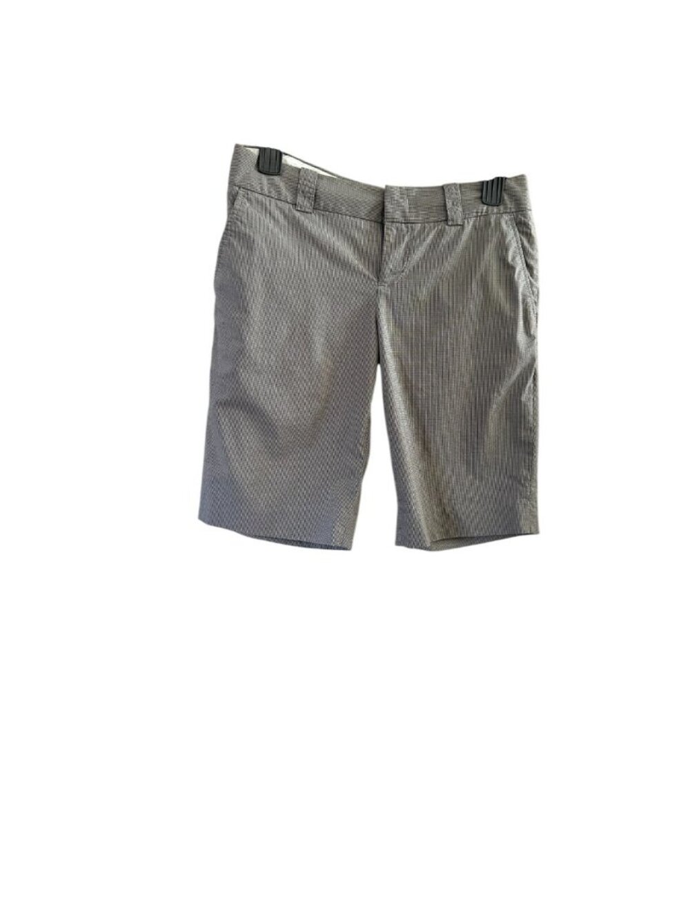 Banana Republic Womens 2 Gray Tailored Shorts Stretch Cotton Blend Flat Front